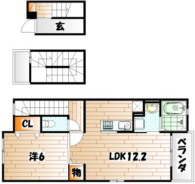 ラインハイム三萩野  間取り