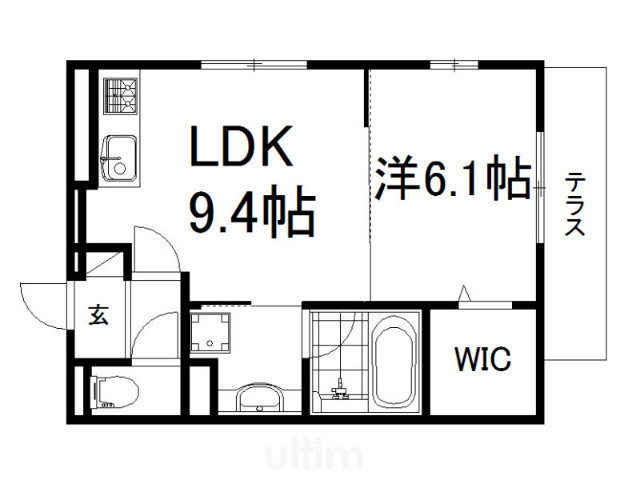 ヴェリタス黄檗Ⅰ 間取り
