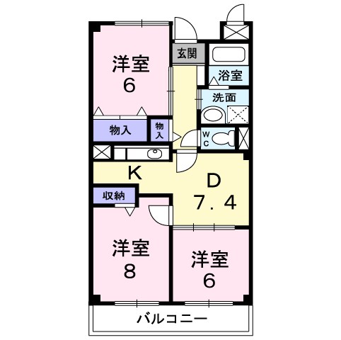 ラ・アルコバレーノ 間取り
