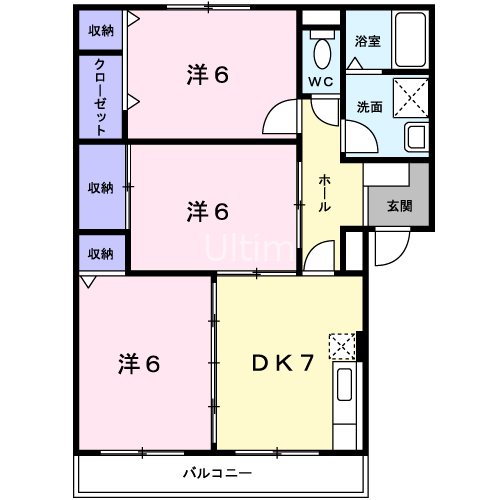 アーバンハウス鴨川 間取り