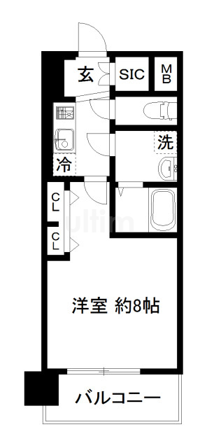 エステムコート京都西大路 間取り