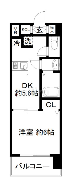 エステムコート京都西大路 間取り