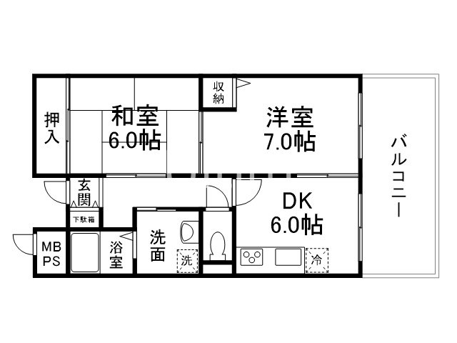 トーシンハイツ桃山 間取り