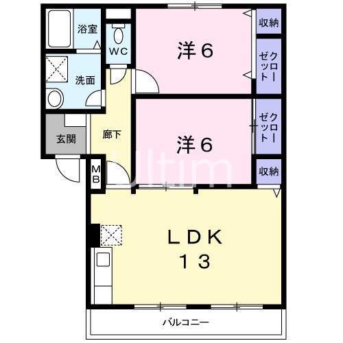 アーバンハウス鴨川 間取り