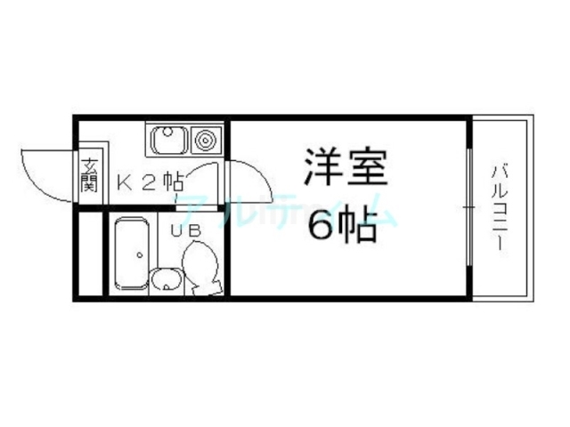 メゾンリブゴージョ今熊野 間取り