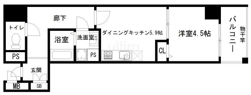 ベラジオ京都西大路Ⅱ 間取り