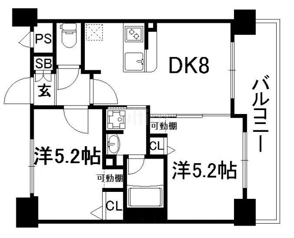 エステムプラザ京都御所ノ内REGIA 間取り