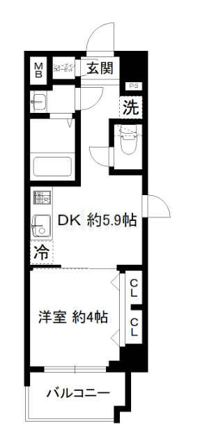エステムコート京都東寺朱雀邸 間取り