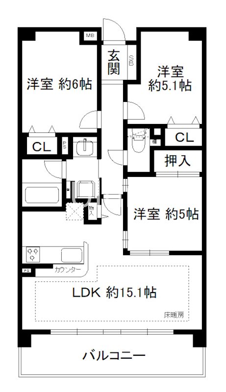 パデシオン十条 間取り