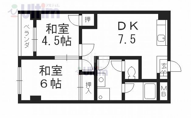 ORYZA東寺 間取り