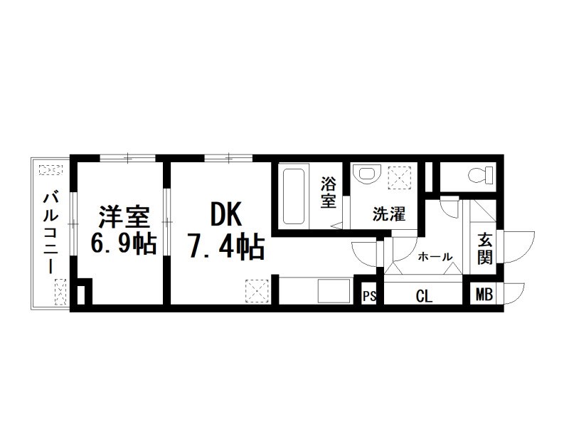 シャルマン東寺南Ⅲ 間取り