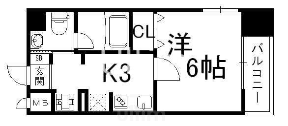 アーバンフラッツ四条西洞院 間取り