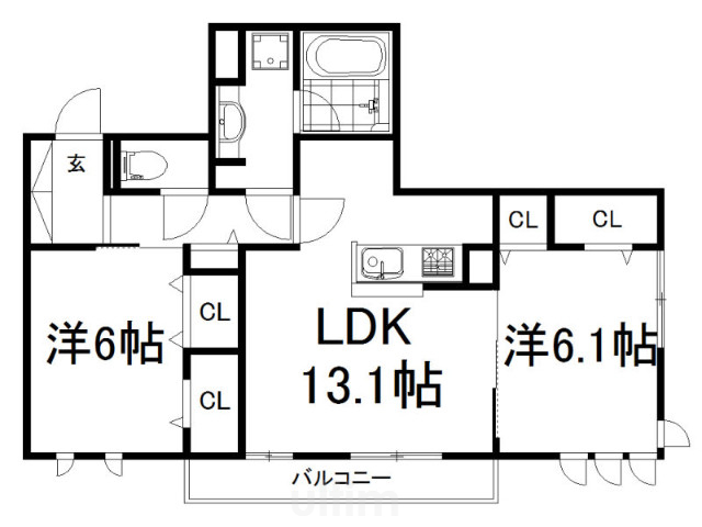 シェモワ A棟 間取り