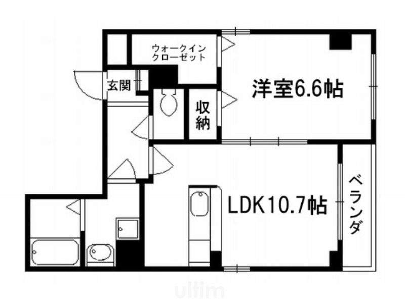 ハイダウェイ下古城 間取り