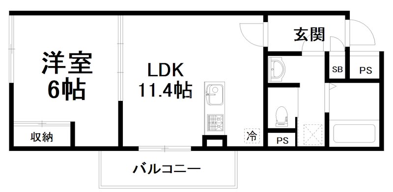 メゾンドクレール西大路 間取り