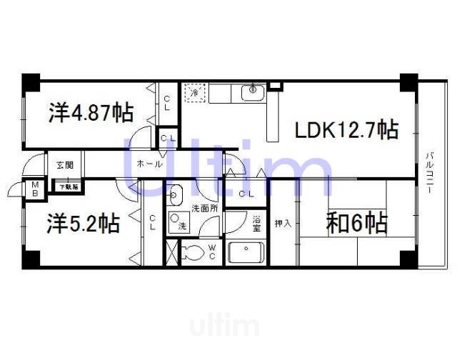 プレスティージ黄檗 間取り