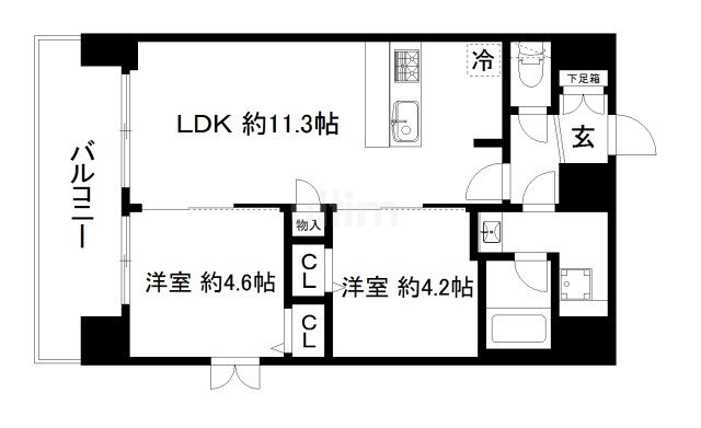 プレサンスTHE KYOTO 華苑 間取り