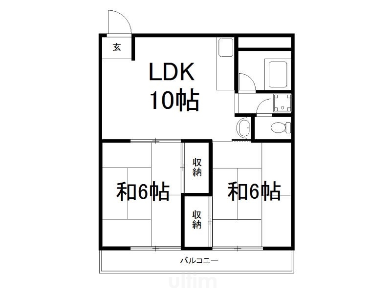 エバーグリーン宇治弐番館 間取り