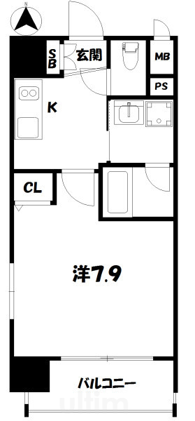 ベラジオ京都西院ウエストシティⅡ 間取り