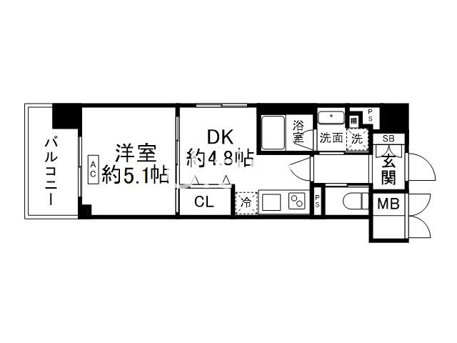 アスヴェル京都四条西院 間取り