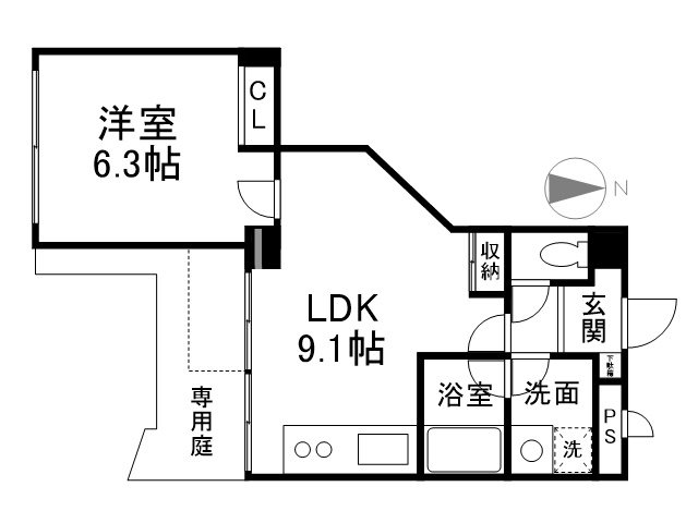 ランブラス西院 間取り