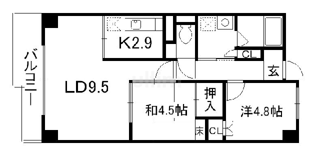 パインフィールド七条 間取り