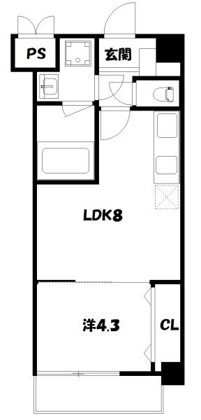 アクアプレイス京都三条朱雀 間取り