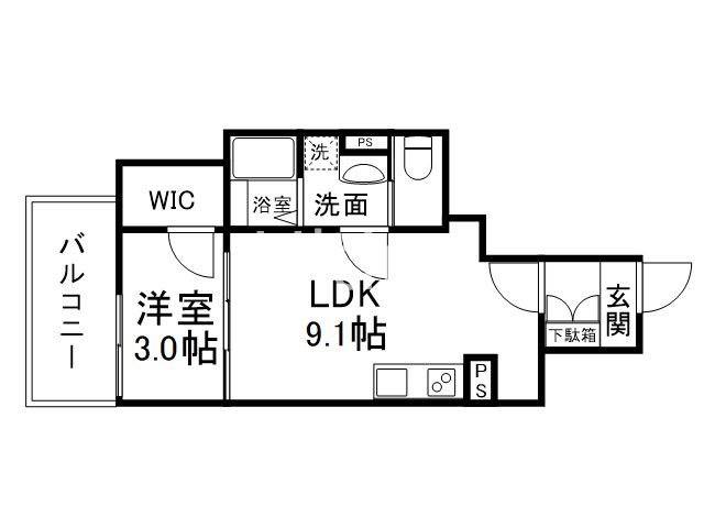 エクスフォート京都聚楽町 間取り