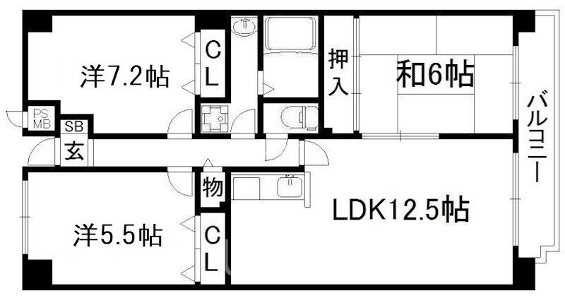 フレックス戸ノ内 間取り