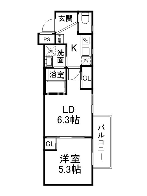 エストゥルース京都Ⅱ 間取り