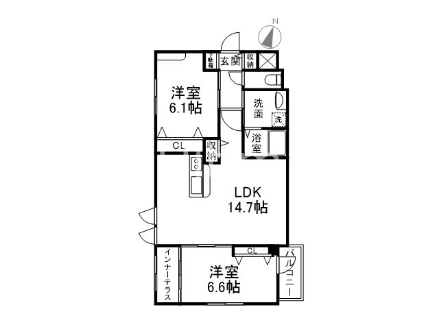 Palacio西院 間取り