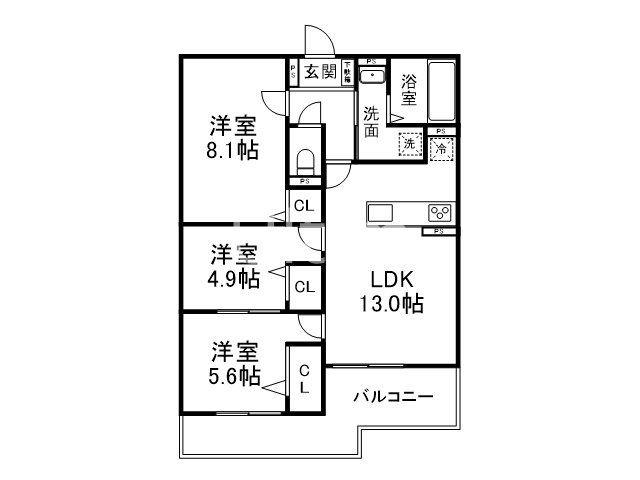 Plume葛野三条 間取り