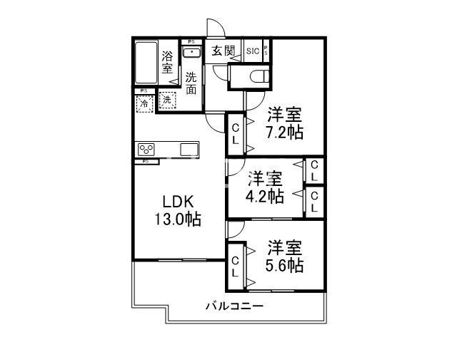 Plume葛野三条 間取り