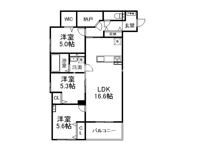 Plume葛野三条 間取り
