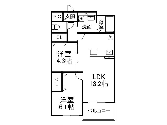 Plume葛野三条 間取り