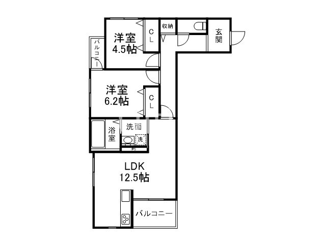 Plume葛野三条 間取り
