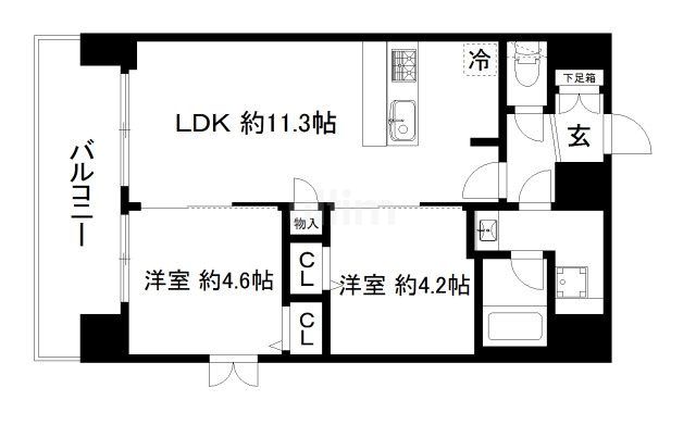 プレサンスTHE KYOTO 華苑 間取り