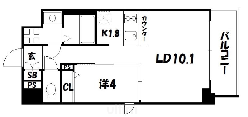 プレサンス京都四条烏丸響 間取り