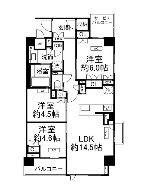 パラドール京都御所北室町邸 間取り