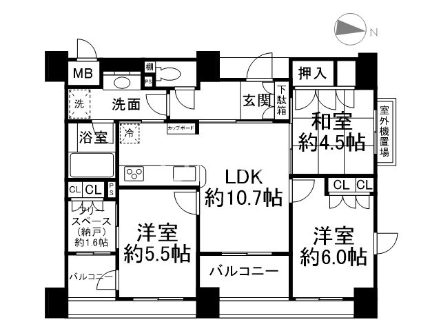 京都府京都市中京区富小路通二条下る俵屋町 間取り