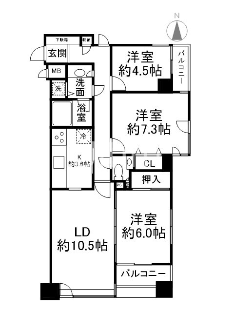 グラシオーズ芦刈山 間取り