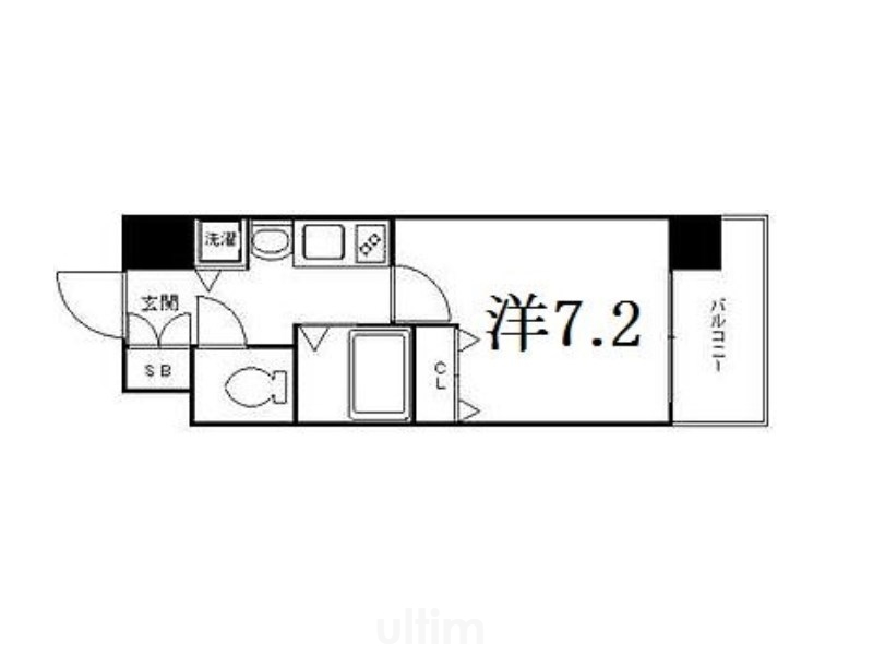 プレサンス京都四条烏丸クロス 間取り