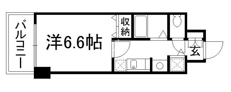 ライジングコート京都西院フロンティアⅡ 間取り
