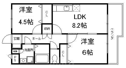 グランドール広野Ⅱ番館 間取り