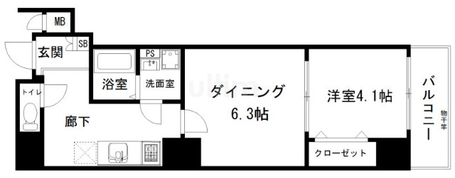 ベラジオ京都西大路Ⅱ 間取り