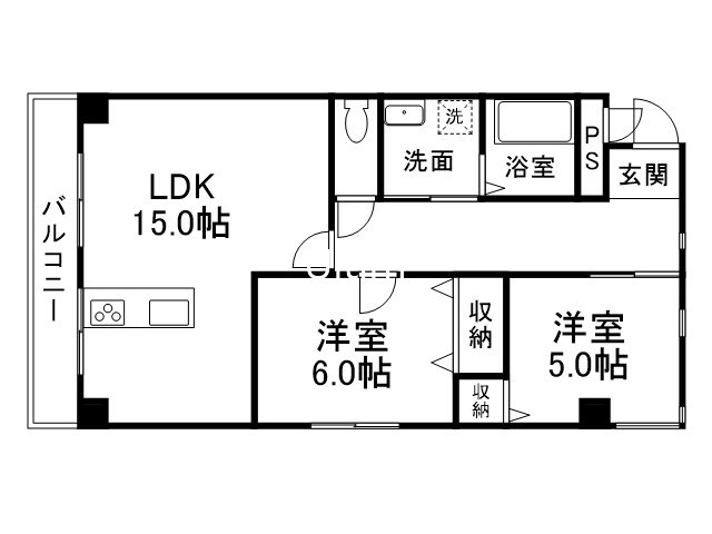 北川マンション 間取り