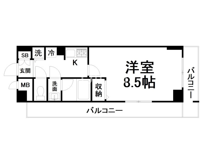 アスヴェル京都二条駅前Ⅱ 間取り