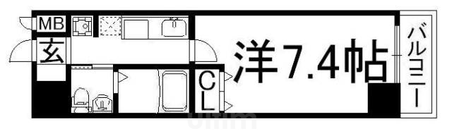 アーバンフラッツ四条西洞院 間取り