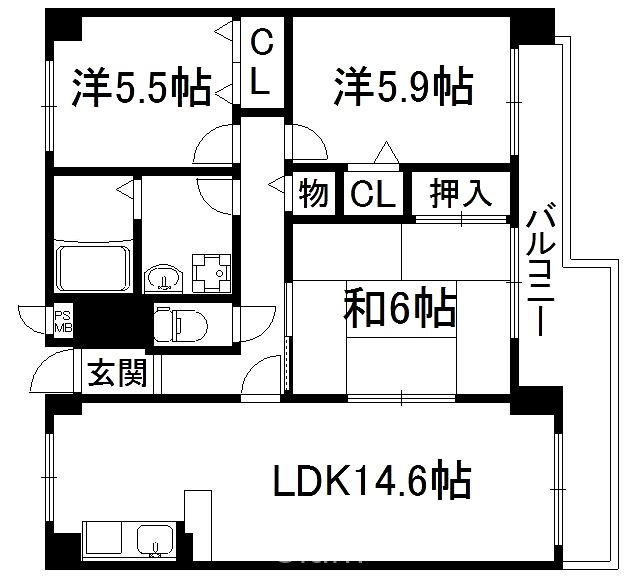 フレックス戸ノ内 間取り