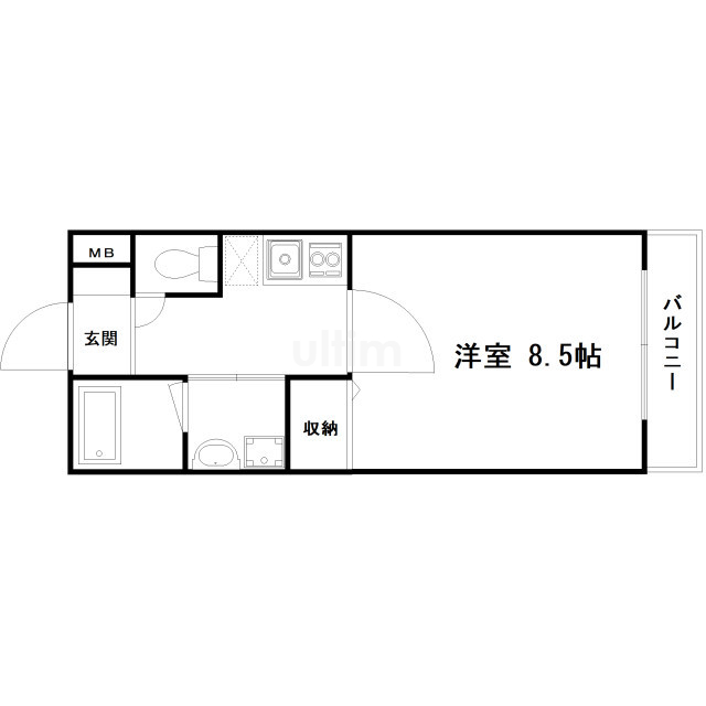 クレドール伏見稲荷 間取り